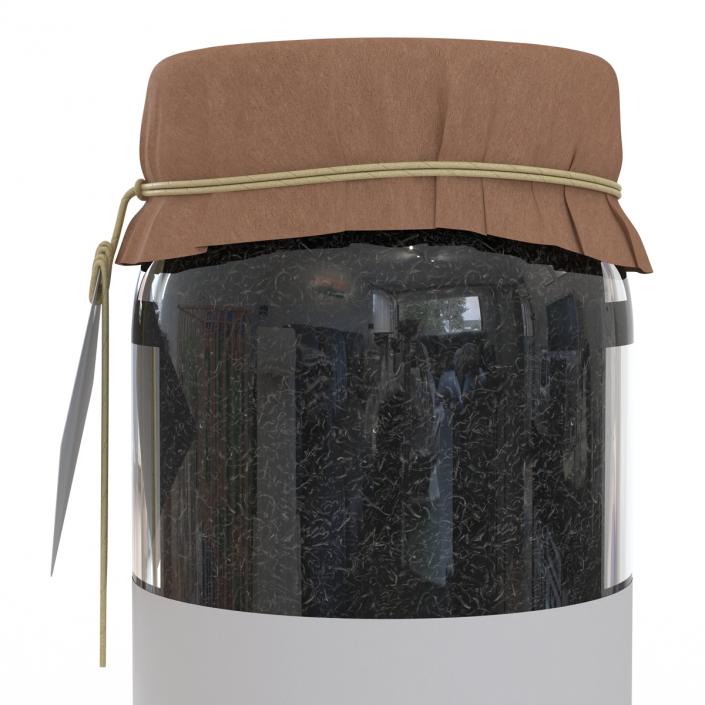 Black Tea In Glass Jar 3D