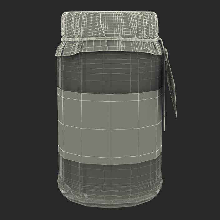 Black Tea In Glass Jar 2 3D model