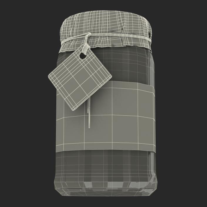 Black Tea In Glass Jar 2 3D model