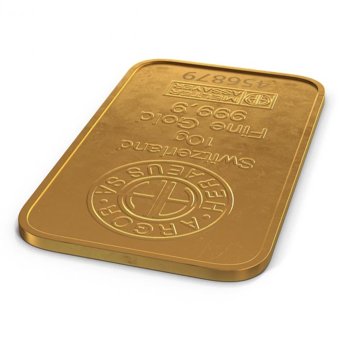 Gold Bar 10g 3D