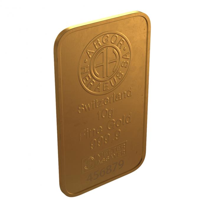 Gold Bar 10g 3D