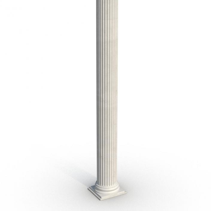 3D Ionic Column Greco Roman 3