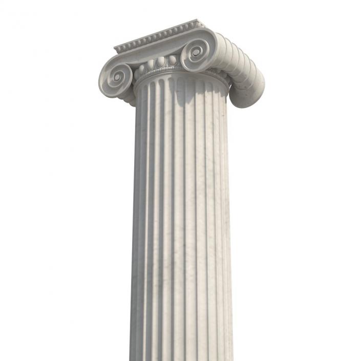 3D Ionic Column Greco Roman 3