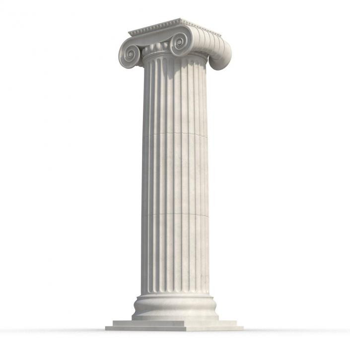 3D Ionic Column Greco Roman 2