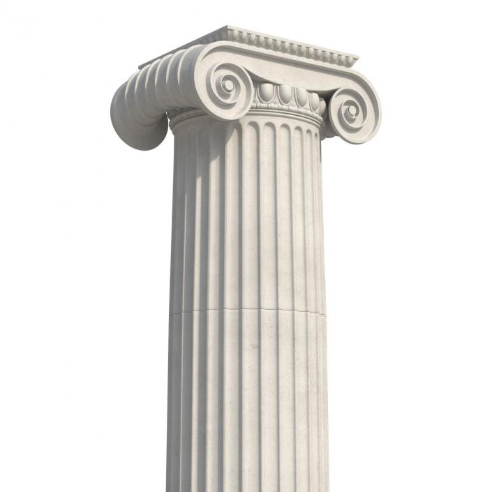 3D Ionic Column Greco Roman 2