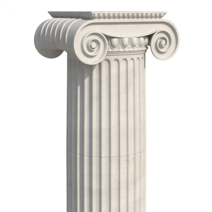 3D Ionic Column Greco Roman 2