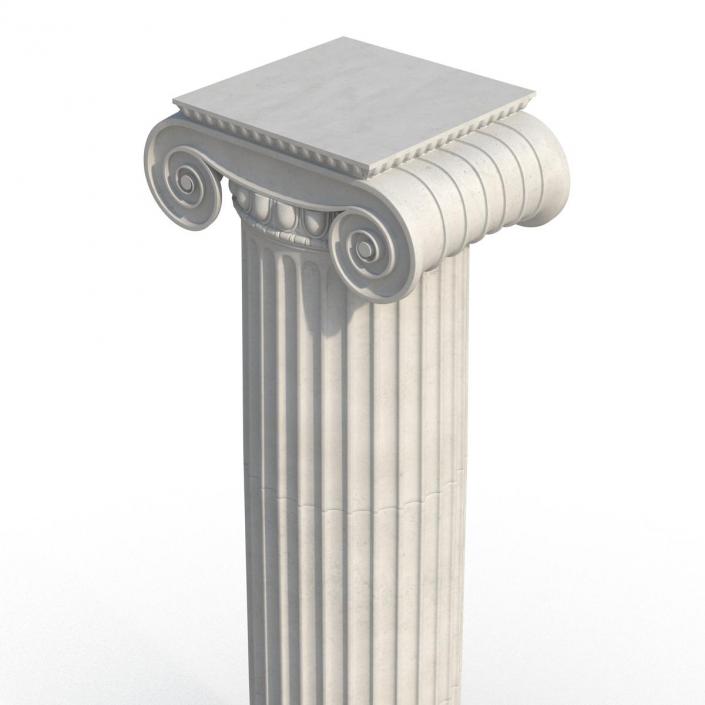 3D Ionic Column Greco Roman 2