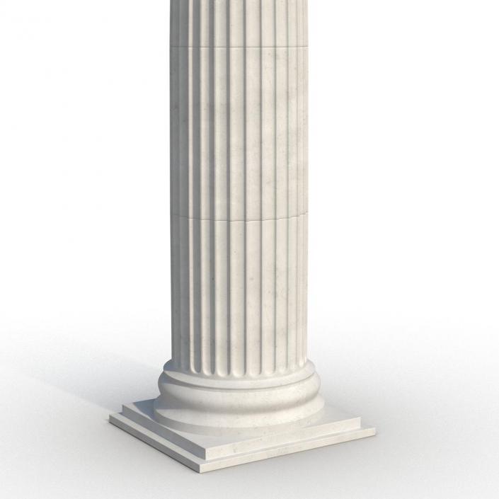 3D Ionic Column Greco Roman 2