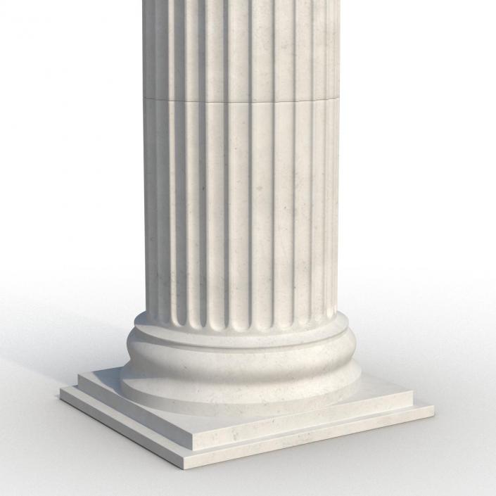 3D Ionic Column Greco Roman 2