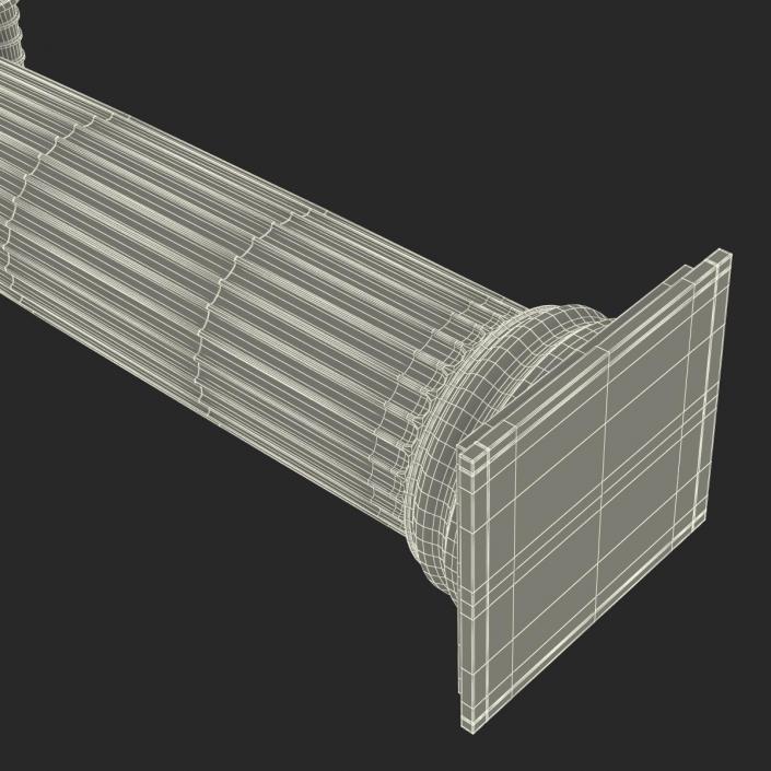 3D Ionic Column Greco Roman 2