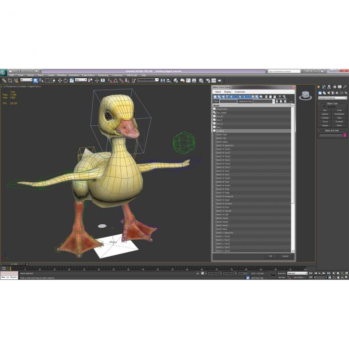 3D model Duckling Rigged