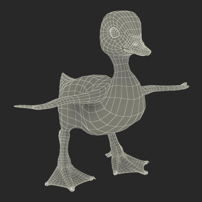 3D model Duckling Rigged