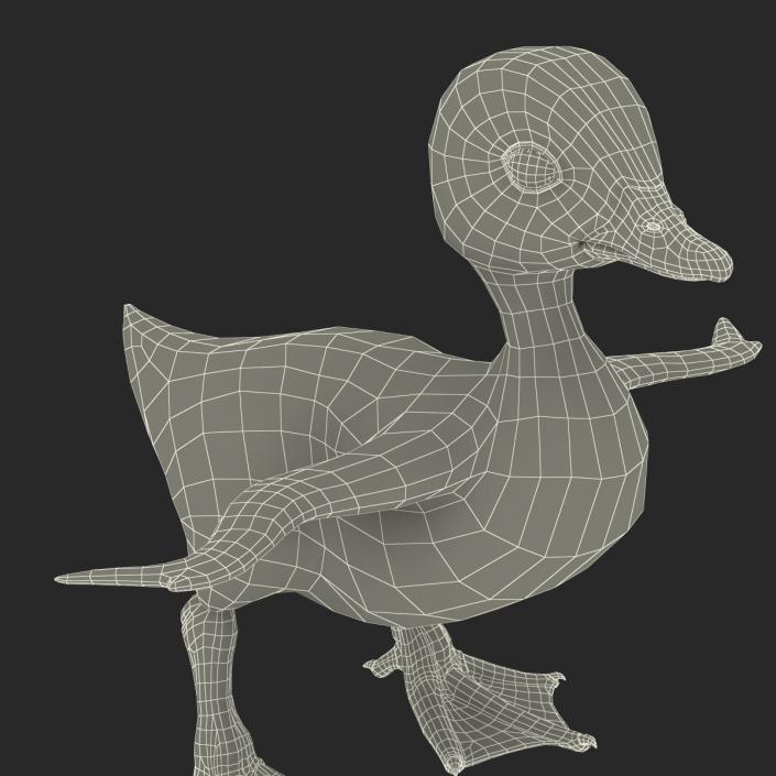 3D model Duckling Rigged