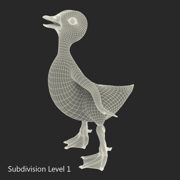 3D model Duckling Pose 4