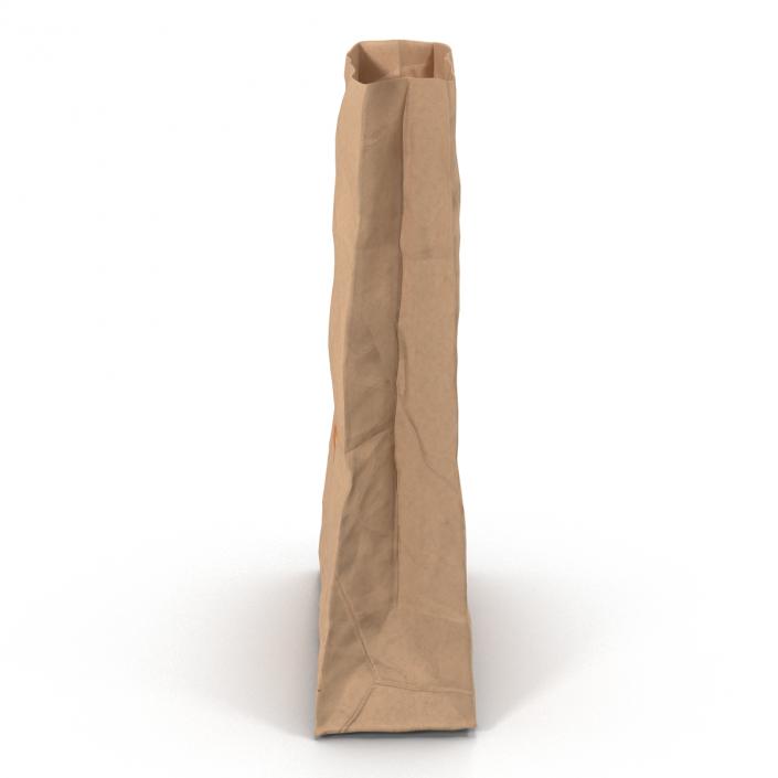 3D Crumpled Fast Food Paper Bag Mcdonalds model