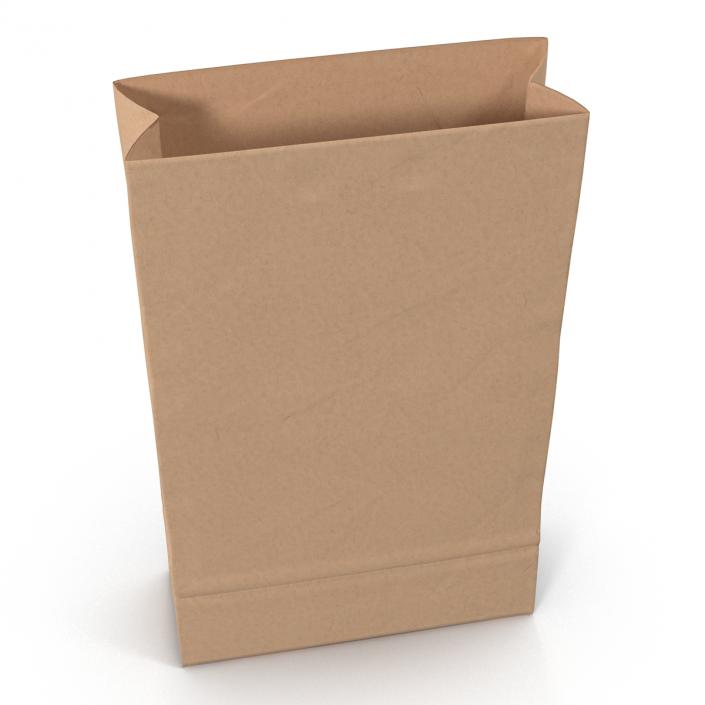 3D Fast Food Paper Bag 3