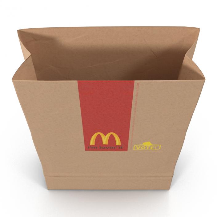 3D Fast Food Paper Bag 3 Mcdonalds