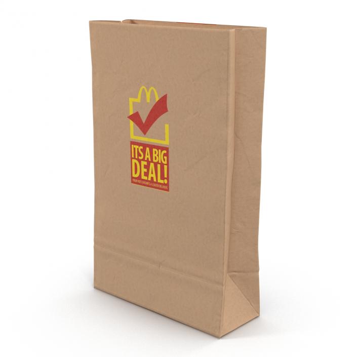 3D Fast Food Paper Bag 3 Mcdonalds