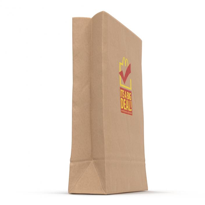 3D Fast Food Paper Bag 3 Mcdonalds