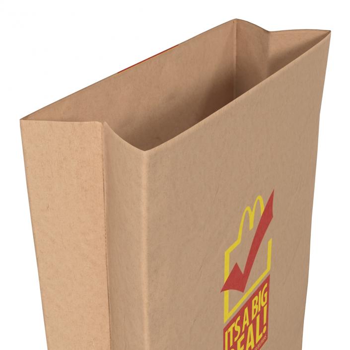 3D Fast Food Paper Bag 3 Mcdonalds