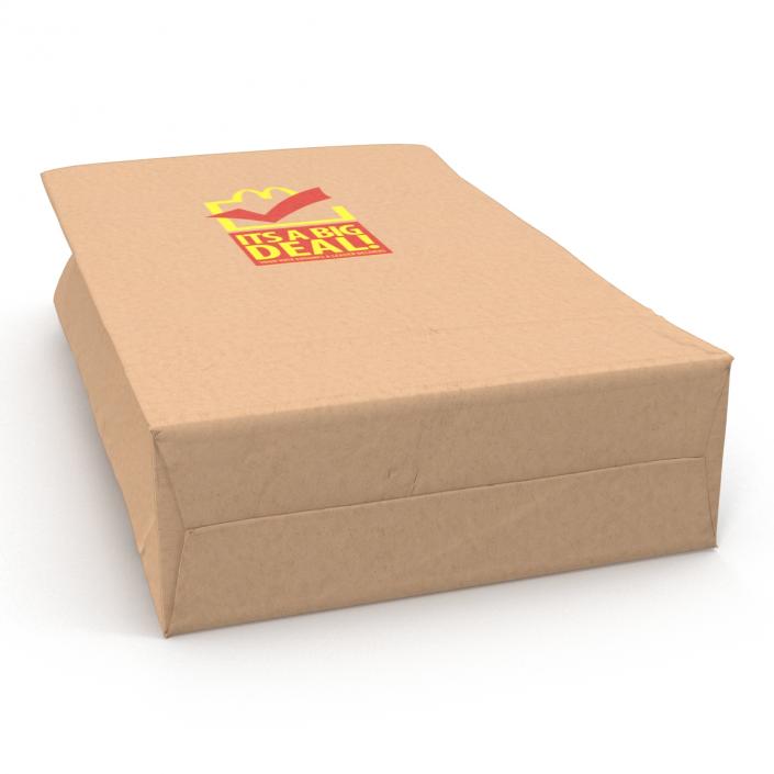 3D Fast Food Paper Bag 3 Mcdonalds