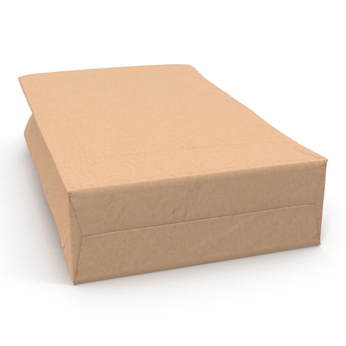 Fast Food Paper Bags Set 3D model