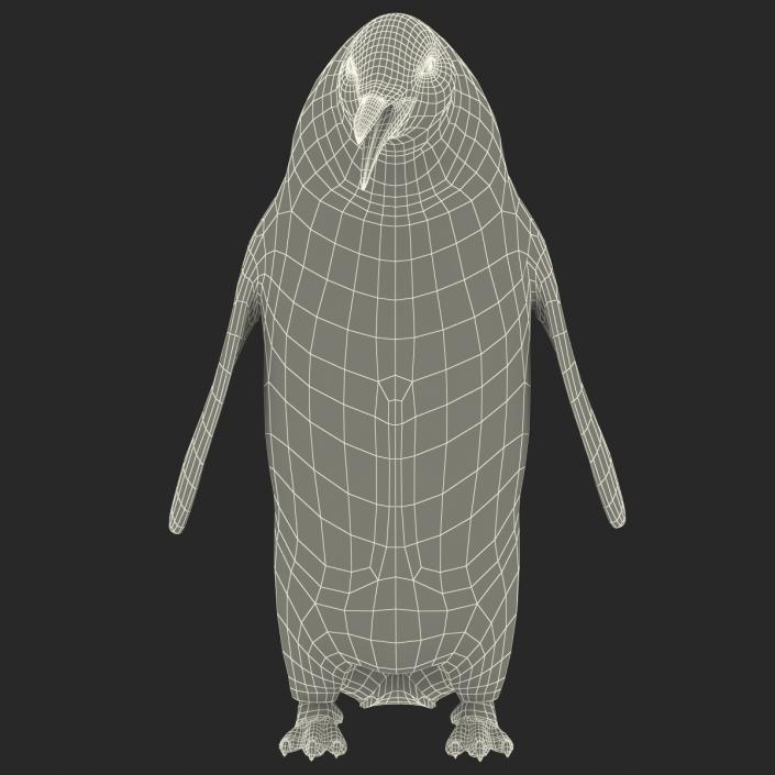 3D Penguin Pose 3 with Fur model