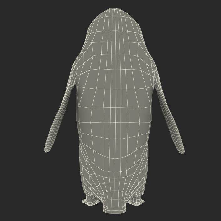 3D Penguin Pose 3 with Fur model