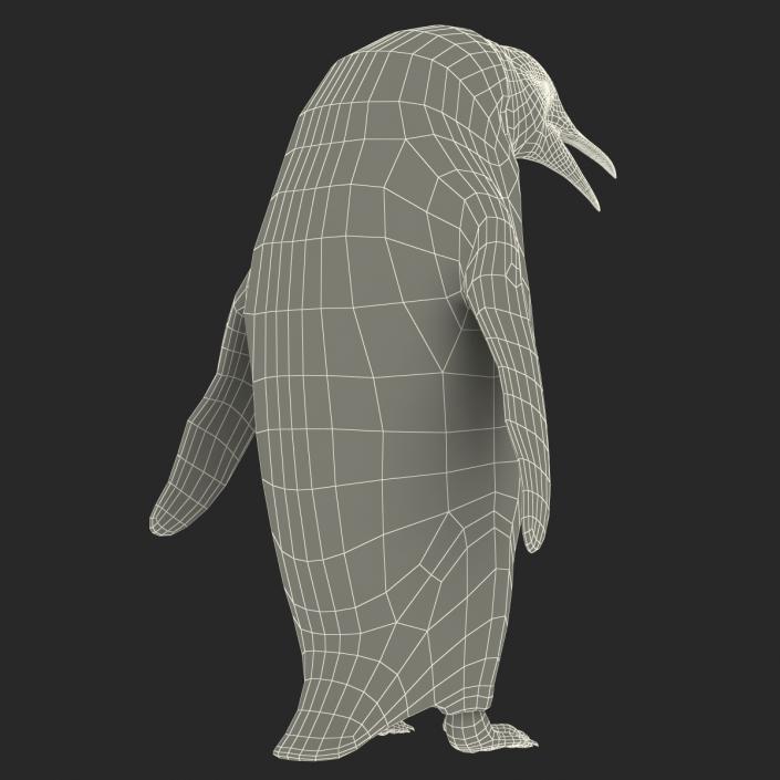 3D Penguin Pose 3 with Fur model