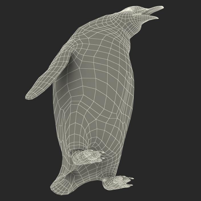 3D Penguin Pose 3 with Fur model