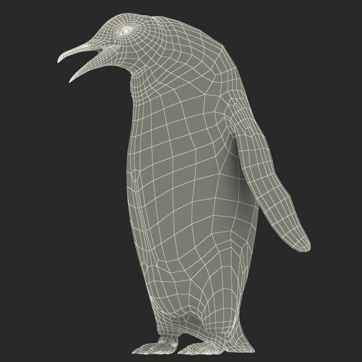 3D Penguin Pose 3 with Fur model