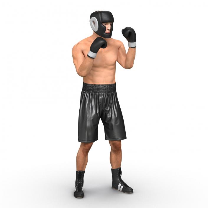 Adult Boxer Man Pose 2 3D