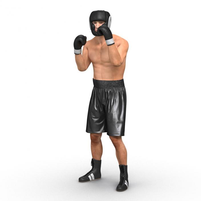 Adult Boxer Man Pose 2 3D