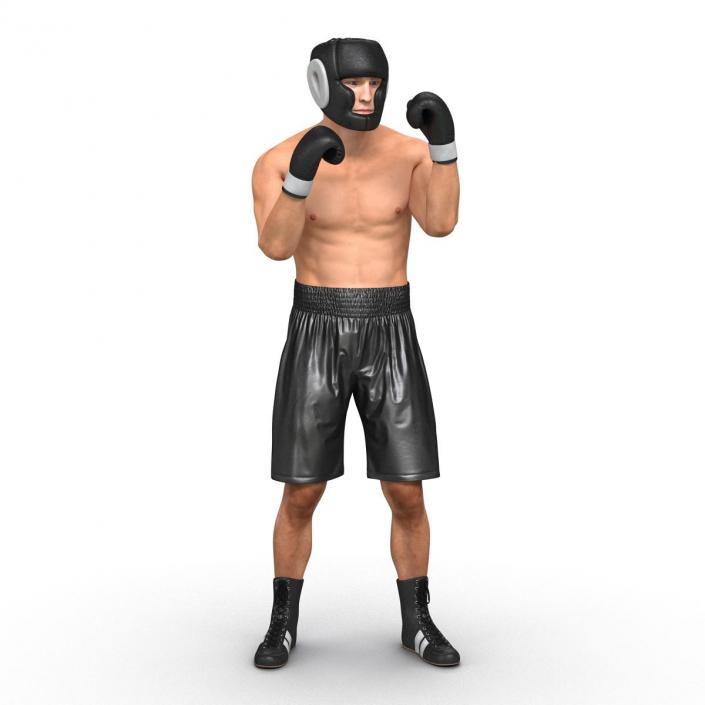 Adult Boxer Man Pose 2 3D