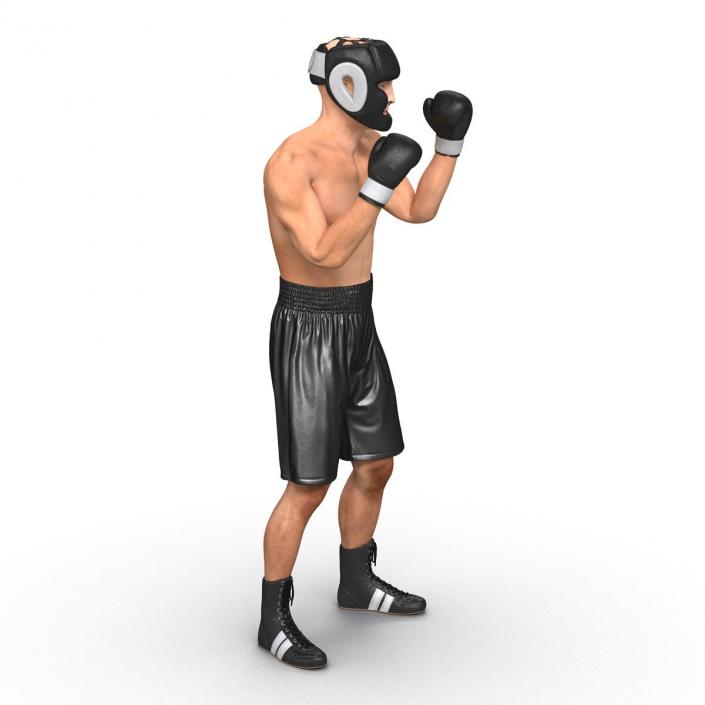 Adult Boxer Man Pose 2 3D