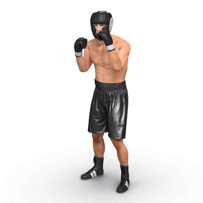 Adult Boxer Man Pose 2 3D