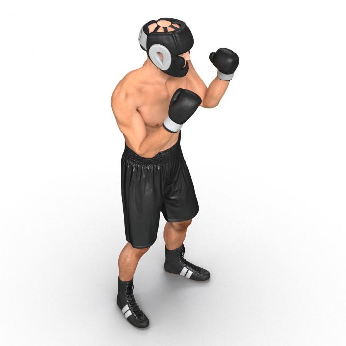 Adult Boxer Man Pose 2 3D