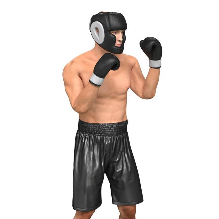 Adult Boxer Man Pose 2 3D