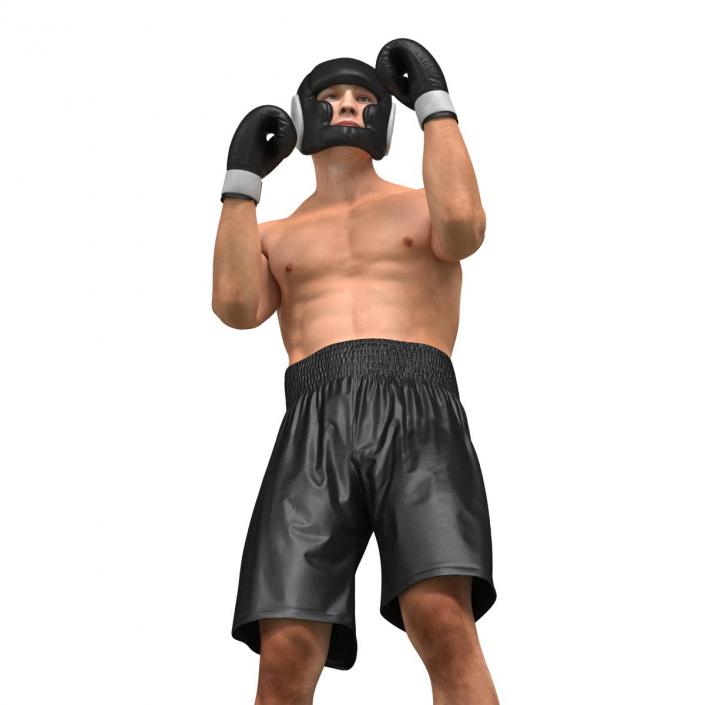 Adult Boxer Man Pose 2 3D