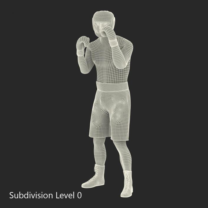 Adult Boxer Man Pose 2 3D