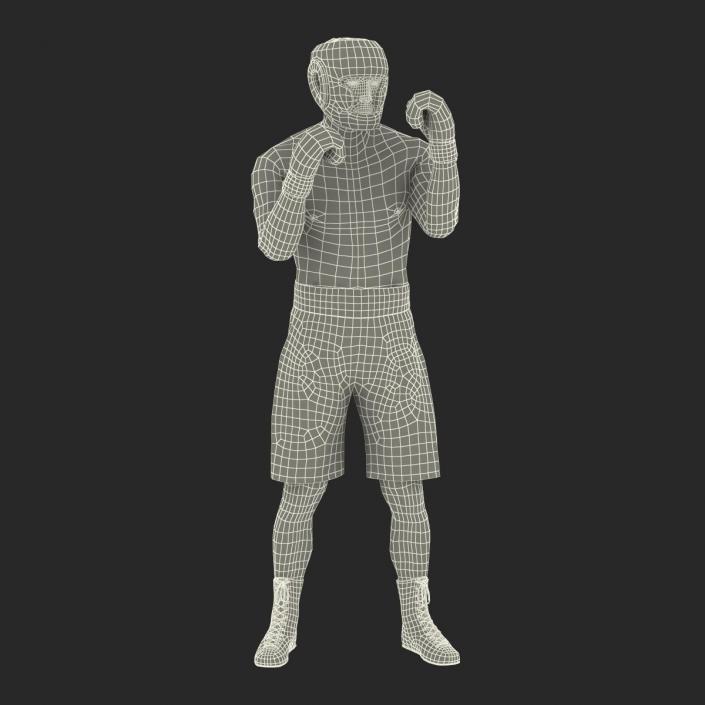 Adult Boxer Man Pose 2 3D