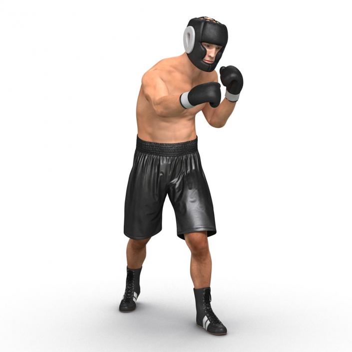 Adult Boxer Man Pose 3 3D