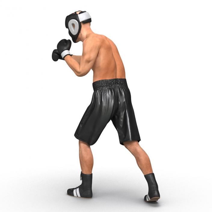 Adult Boxer Man Pose 3 3D