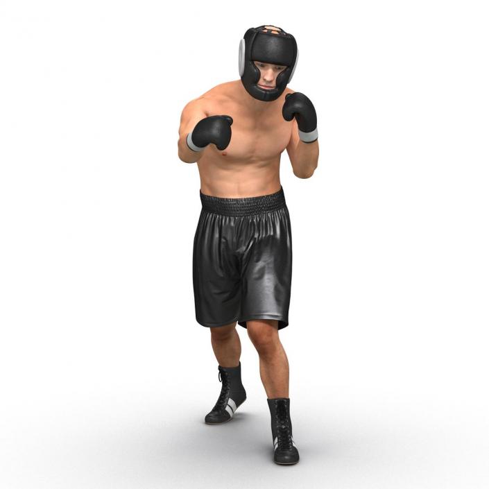 Adult Boxer Man Pose 3 3D