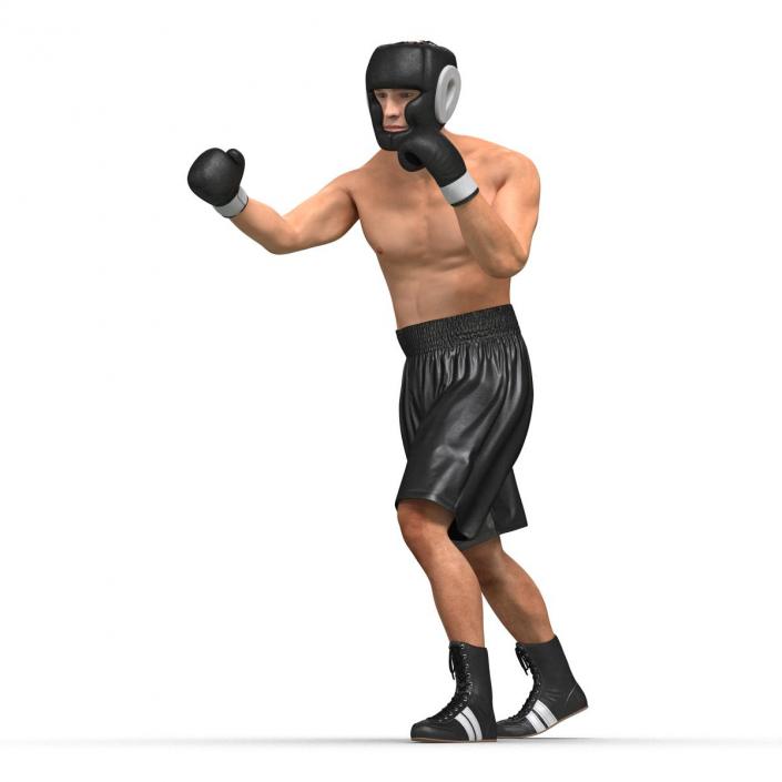 Adult Boxer Man Pose 3 3D