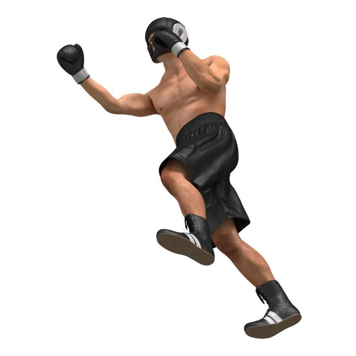 Adult Boxer Man Pose 3 3D