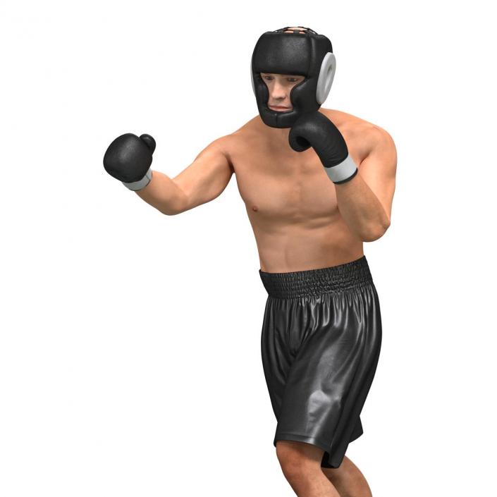 Adult Boxer Man Pose 3 3D