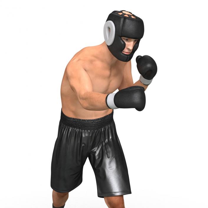 Adult Boxer Man Pose 3 3D