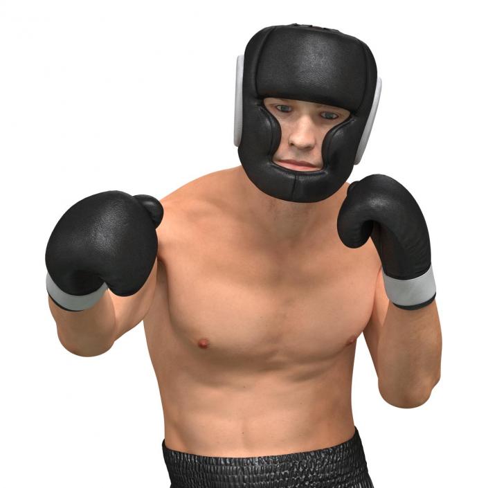 Adult Boxer Man Pose 3 3D