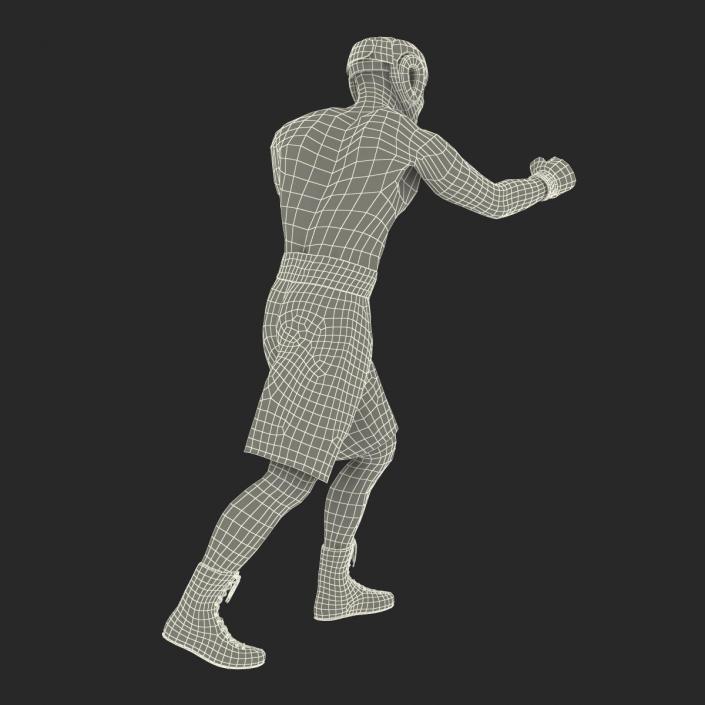 Adult Boxer Man Pose 3 3D